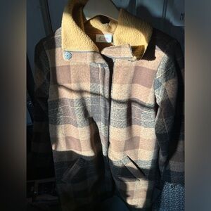 Denim&Co Buffalo Plaid Coat